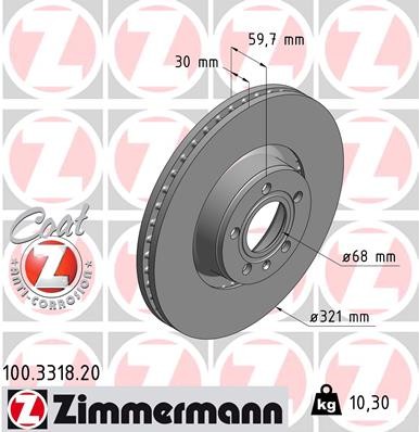ZIMMERMANN 100.3318.20 EAN: 4250238718291.