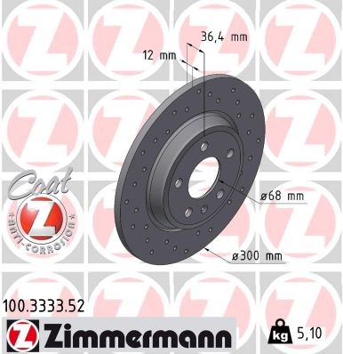 ZIMMERMANN 100.3333.52 EAN: 4250238790204.