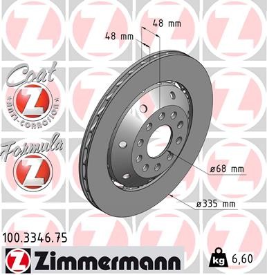 ZIMMERMANN 100.3346.75 EAN: 4250238745976.