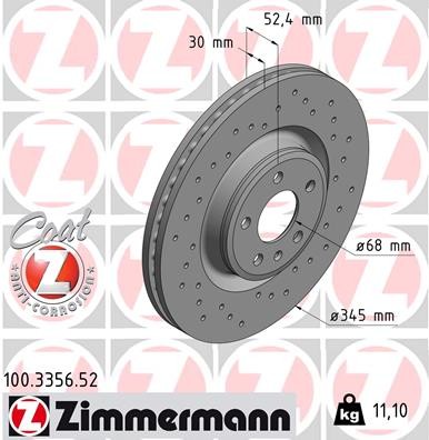 ZIMMERMANN 100.3356.52 EAN: 4250238752905.