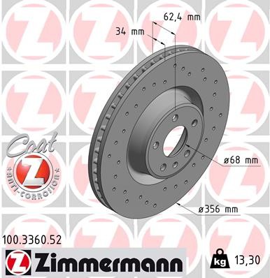 ZIMMERMANN 100.3360.52 EAN: 4250238784517.