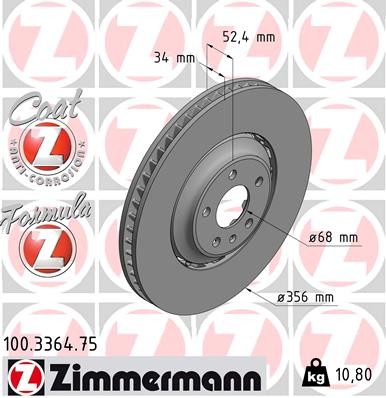 ZIMMERMANN 100.3364.75 EAN: 4250238763932.