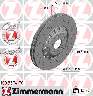 ZIMMERMANN 100.3374.70 EAN: 4250238785422.