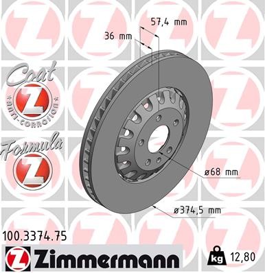 ZIMMERMANN 100.3374.75 EAN: 4250238767695.