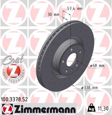 ZIMMERMANN 100.3378.52 EAN: 4250238767190.