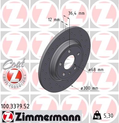 ZIMMERMANN 100.3379.52 EAN: 4250238790358.
