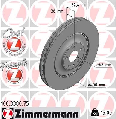 ZIMMERMANN 100.3380.75 EAN: 4250238768616.