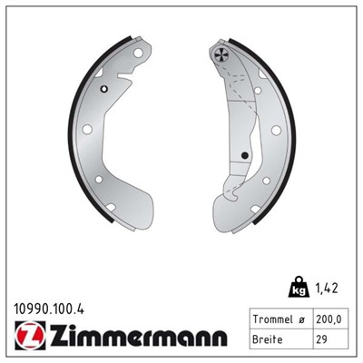 ZIMMERMANN 10990.100.4 EAN: 4250238721253.