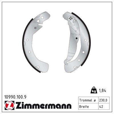 ZIMMERMANN 10990.100.9 EAN: 4250238721307.