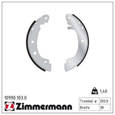 ZIMMERMANN 10990.103.0 EAN: 4250238721512.