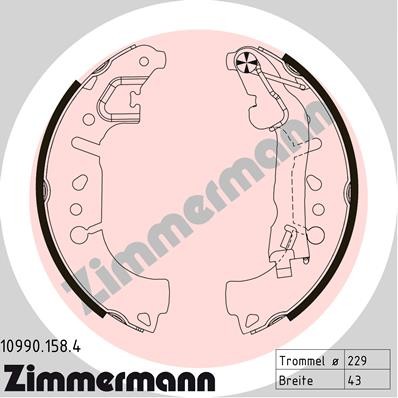 ZIMMERMANN 10990.158.4 EAN: 4250238769309.