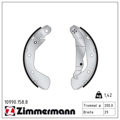 ZIMMERMANN 10990.158.8 EAN: 4250238781370.
