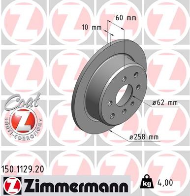 ZIMMERMANN 150.1129.20 EAN: 4250238763574.