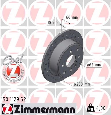 ZIMMERMANN 150.1129.52 EAN: 4250238748076.