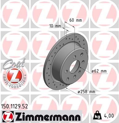 ZIMMERMANN 150.1129.52 EAN: 4250238748076.