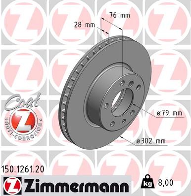 ZIMMERMANN 150.1261.20 EAN: 4250238761860.