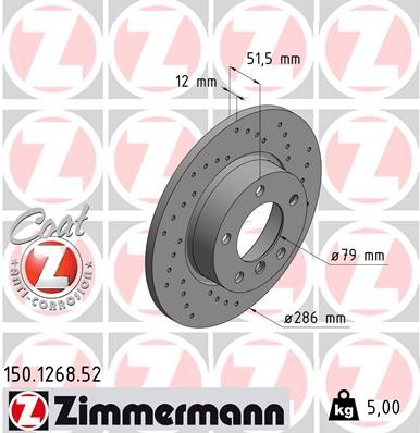 ZIMMERMANN 150.1268.52 EAN: 4250238749974.