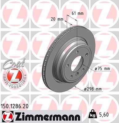 ZIMMERMANN 150.1286.20 EAN: 4250238718413.