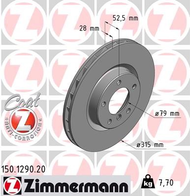 ZIMMERMANN 150.1290.20 EAN: 4250238718444.
