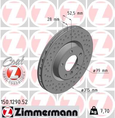 ZIMMERMANN 150.1290.52 EAN: 4250238748922.