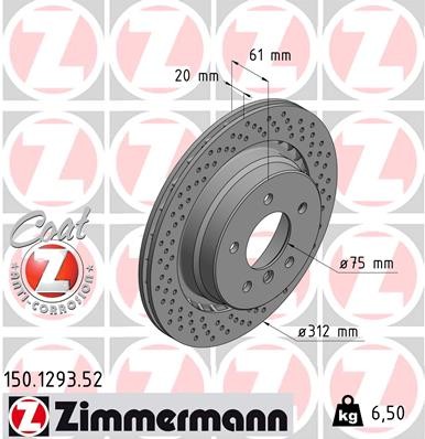 ZIMMERMANN 150.1293.52 EAN: 4250238750529.