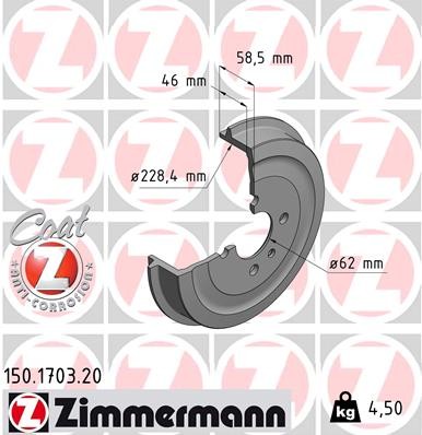 ZIMMERMANN 150.1703.20 EAN: 4250238768401.