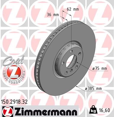 ZIMMERMANN 150.2918.32 EAN: 4250238769644.