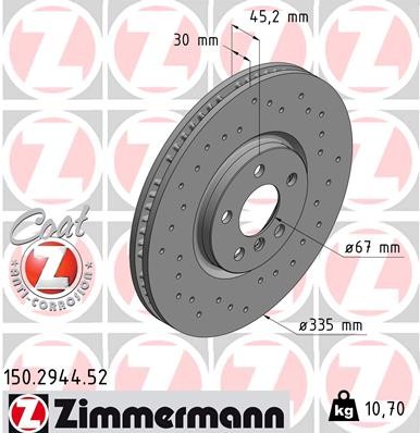 ZIMMERMANN 150.2944.52 EAN: 4250238776536.