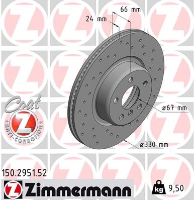 ZIMMERMANN 150.2951.52 EAN: 4250238776611.