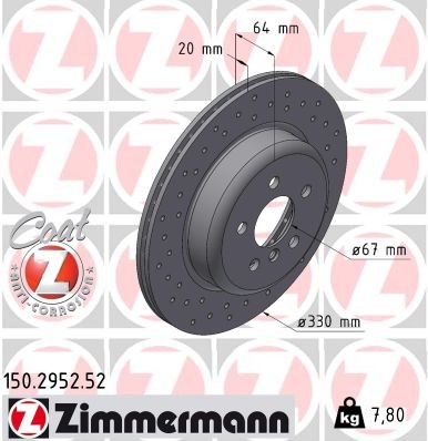 ZIMMERMANN 150.2952.52 EAN: 4250238776659.