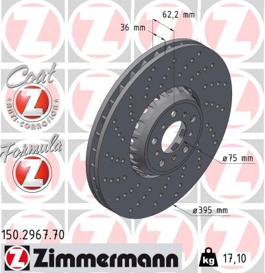 ZIMMERMANN 150.2967.70 EAN: 4250238782827.