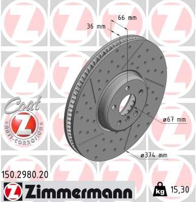 ZIMMERMANN 150.2980.20 EAN: 4250238783510.