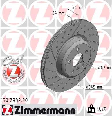 ZIMMERMANN 150.2982.20 EAN: 4250238783640.