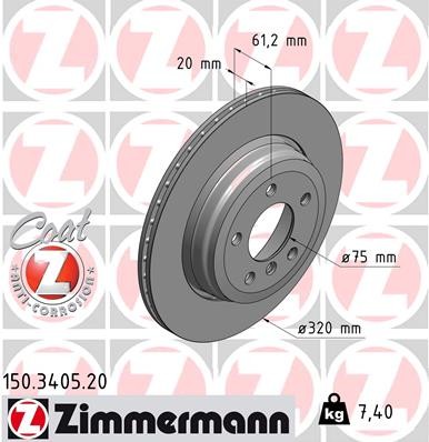 ZIMMERMANN 150.3405.20 EAN: 4250238718574.