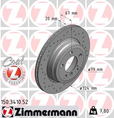 ZIMMERMANN 150.3410.52 EAN: 4250238755531.