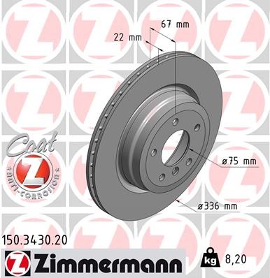 ZIMMERMANN 150.3430.20 EAN: 4250238718710.