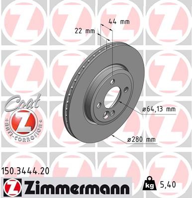 ZIMMERMANN 150.3444.20 EAN: 4250238716532.