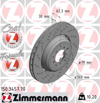 ZIMMERMANN 150.3457.70 EAN: 4250238741893.