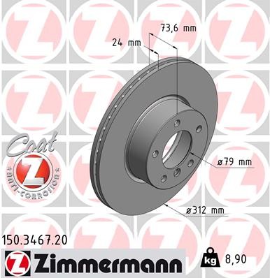 ZIMMERMANN 150.3467.20 EAN: 4250238742616.