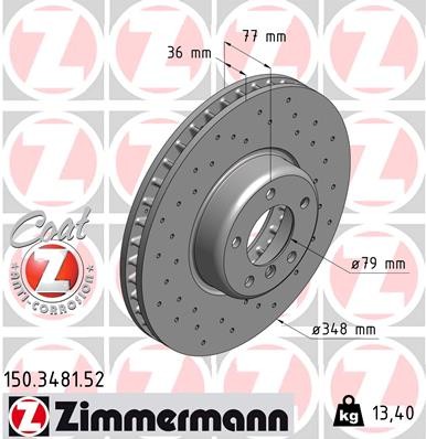 ZIMMERMANN 150.3481.52 EAN: 4250238752875.