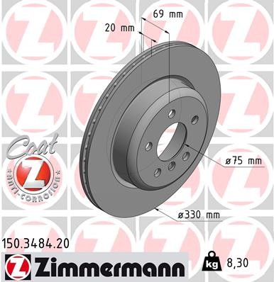 ZIMMERMANN 150.3484.20 EAN: 4250238751069.