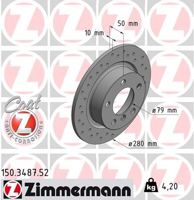 ZIMMERMANN 150.3487.52 EAN: 4250238780267.