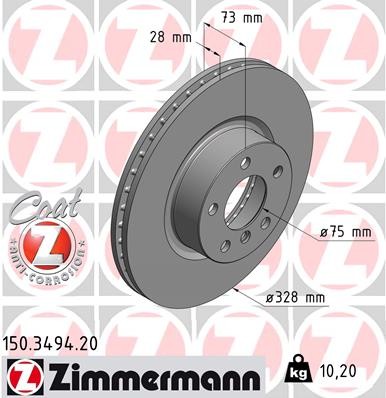ZIMMERMANN 150.3494.20 EAN: 4250238753186.