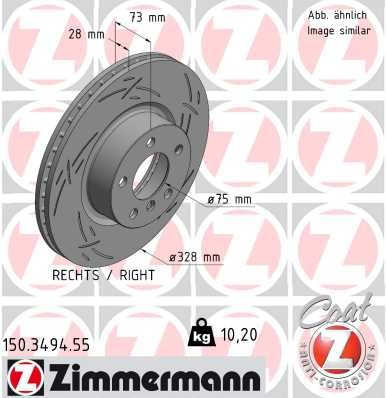 ZIMMERMANN 150.3494.55 EAN: 4250238785644.