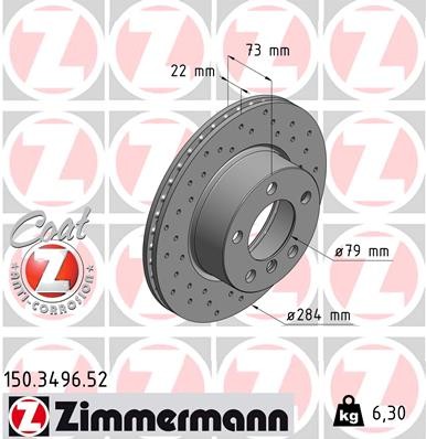 ZIMMERMANN 150.3496.52 EAN: 4250238758839.