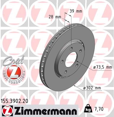 ZIMMERMANN 155.3902.20 EAN: 4250238762577.
