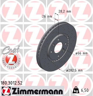 ZIMMERMANN 180.3012.52 EAN: 4250238753421.