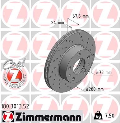 ZIMMERMANN 180.3013.52 EAN: 4250238750888.