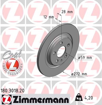 ZIMMERMANN 180.3018.20 EAN: 4250238762362.