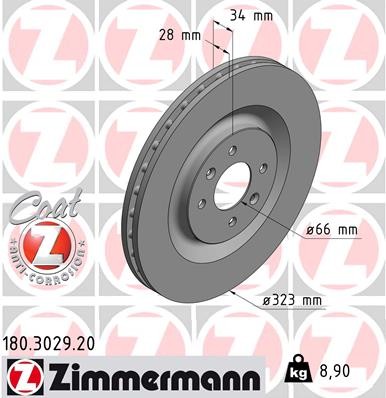 ZIMMERMANN 180.3029.20 EAN: 4250238765417.
